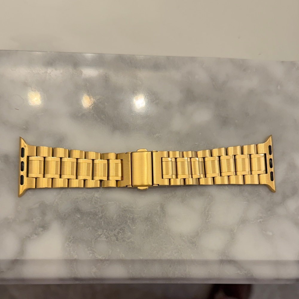 Amazon Gold Stainless Steel Apple Watch Band